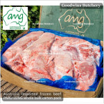 Beef LUNG - PARU frozen Australia AMG whole cut bulk carton pack +/- 18kg (price/kg)